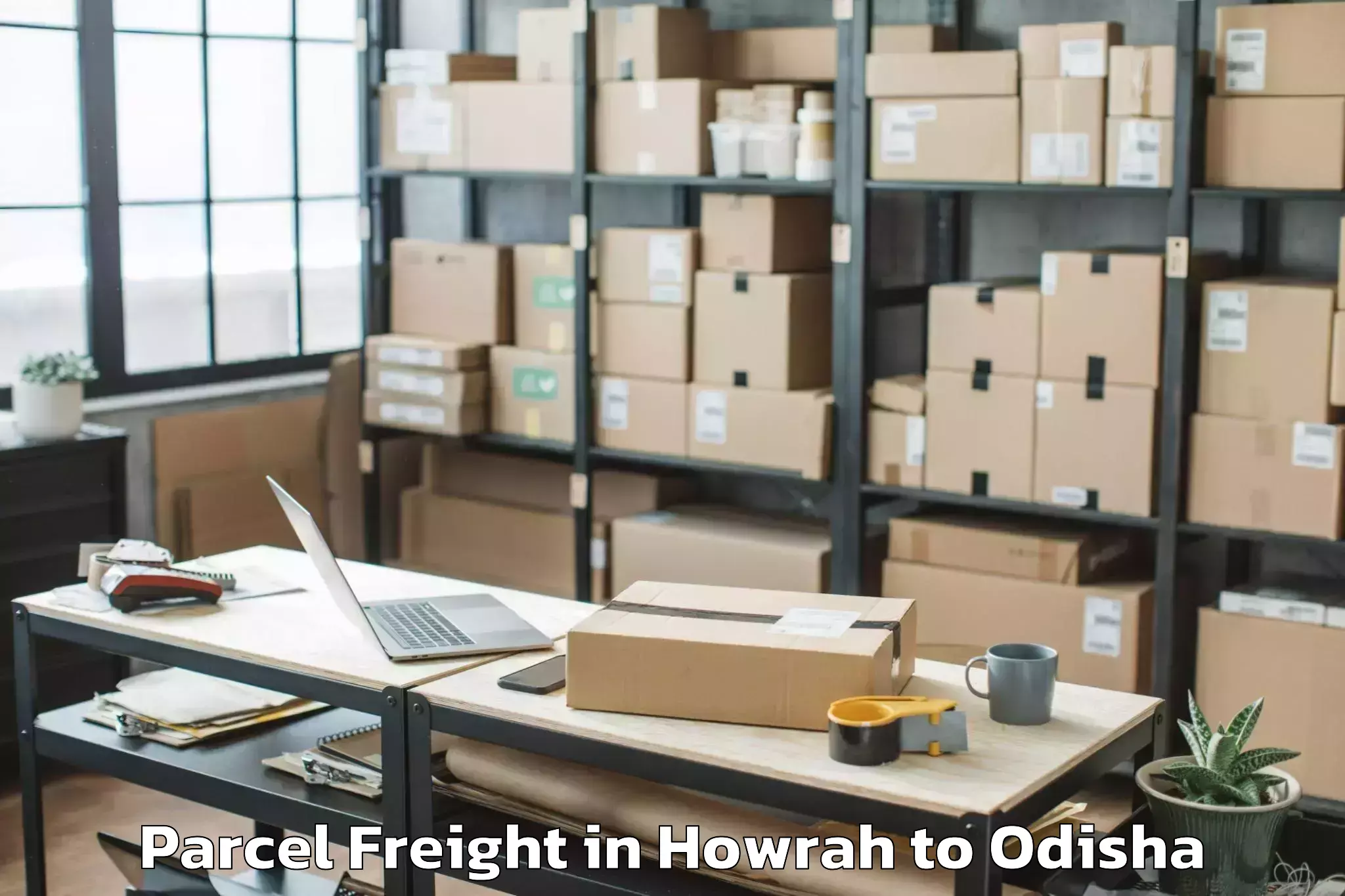 Expert Howrah to Bhawani Mall Parcel Freight